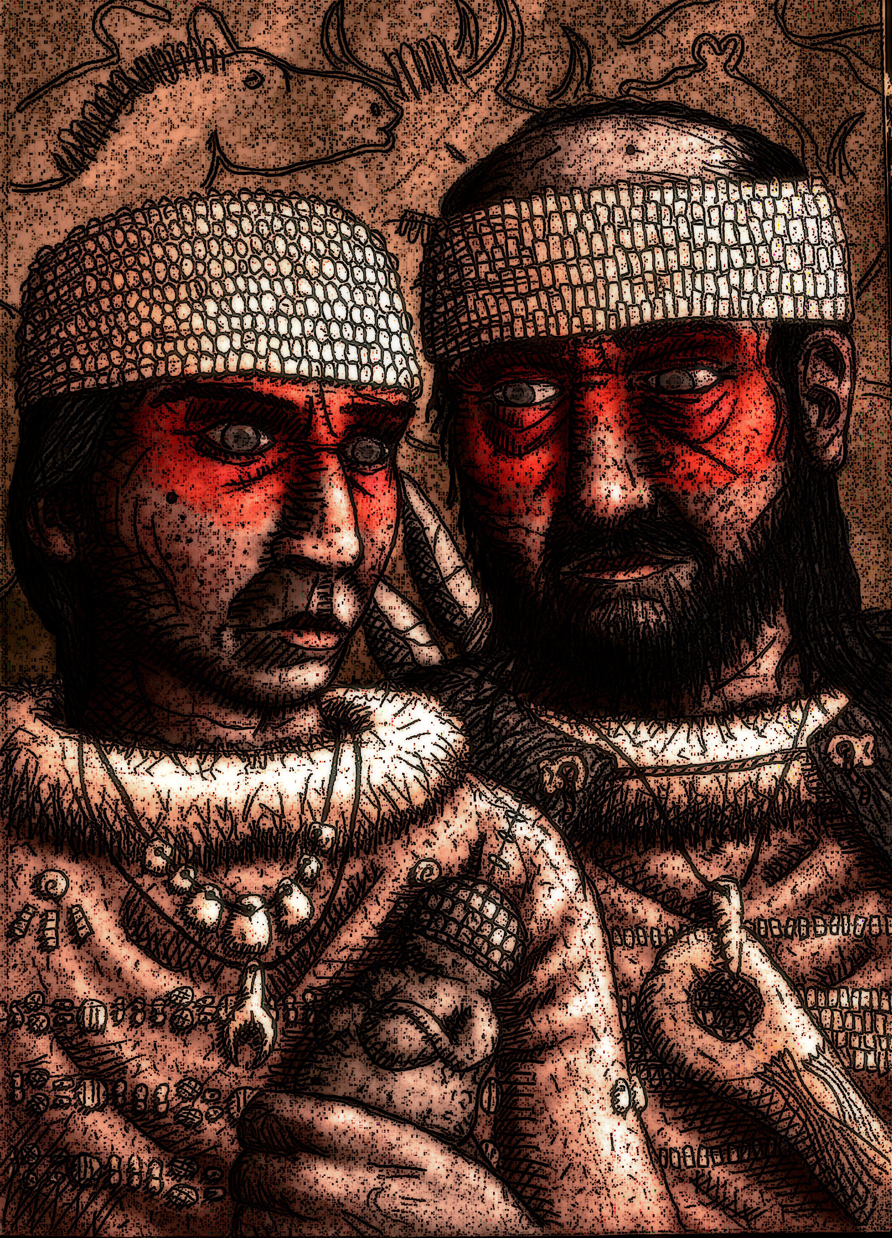 Gravettian upper paleolithic people, cro-magnons