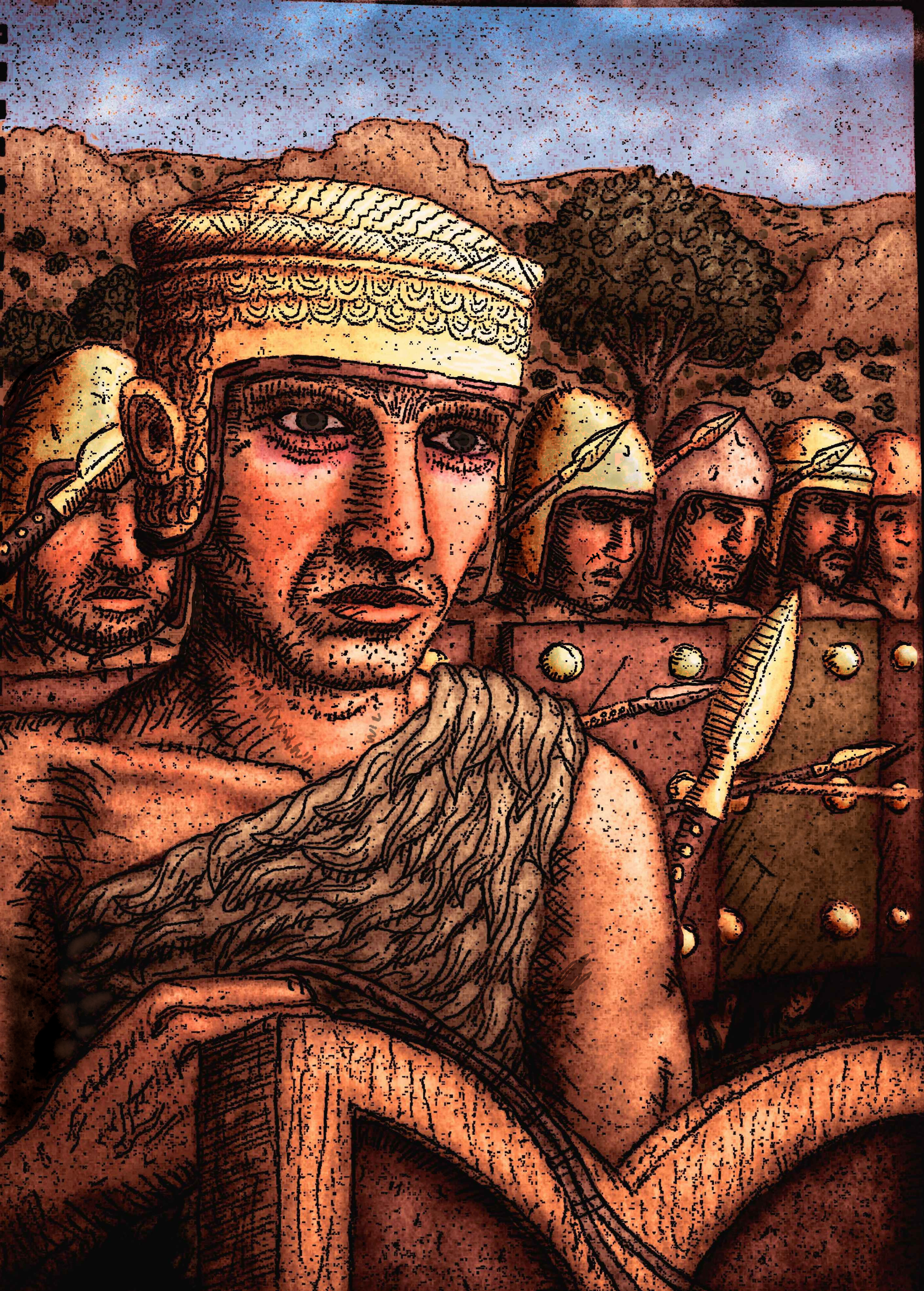 Sumerian king Eannatum stele of the vultures