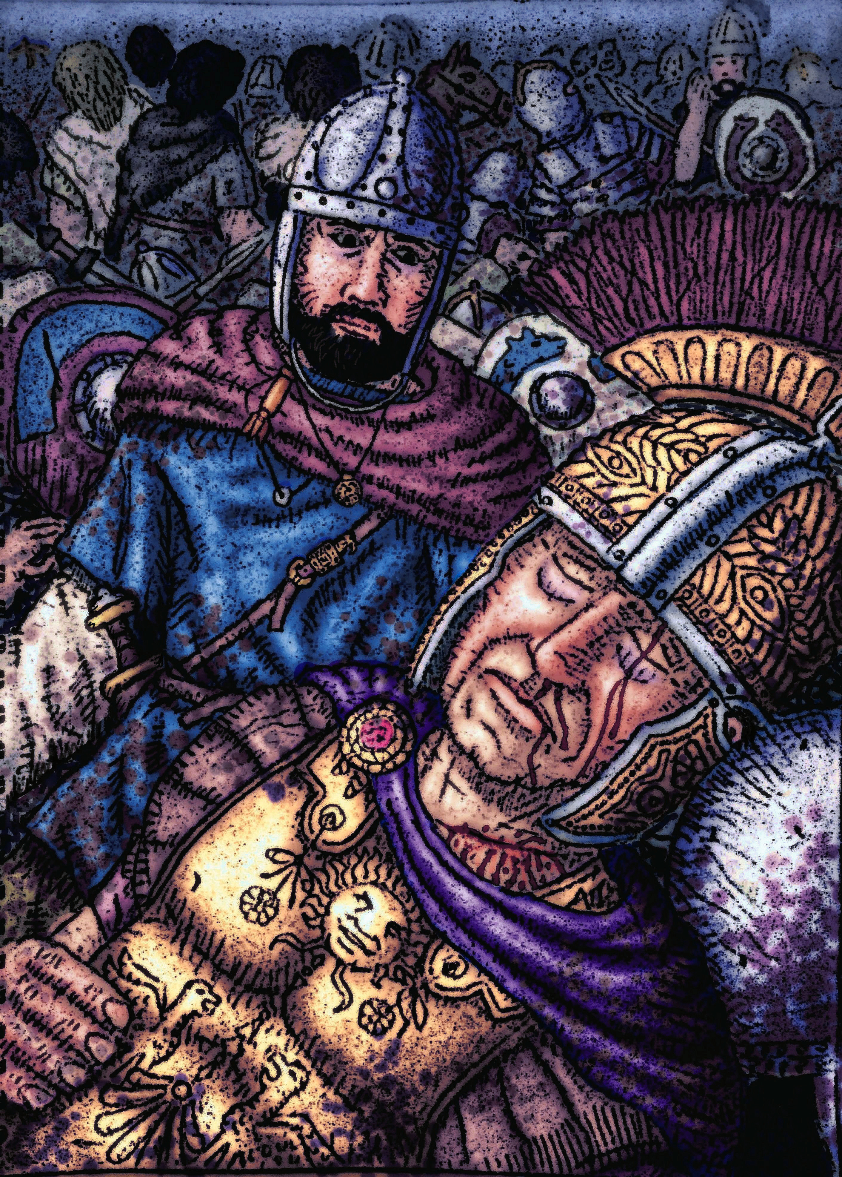 gothic king Cniva and emperor Decius at the battle of Abritus