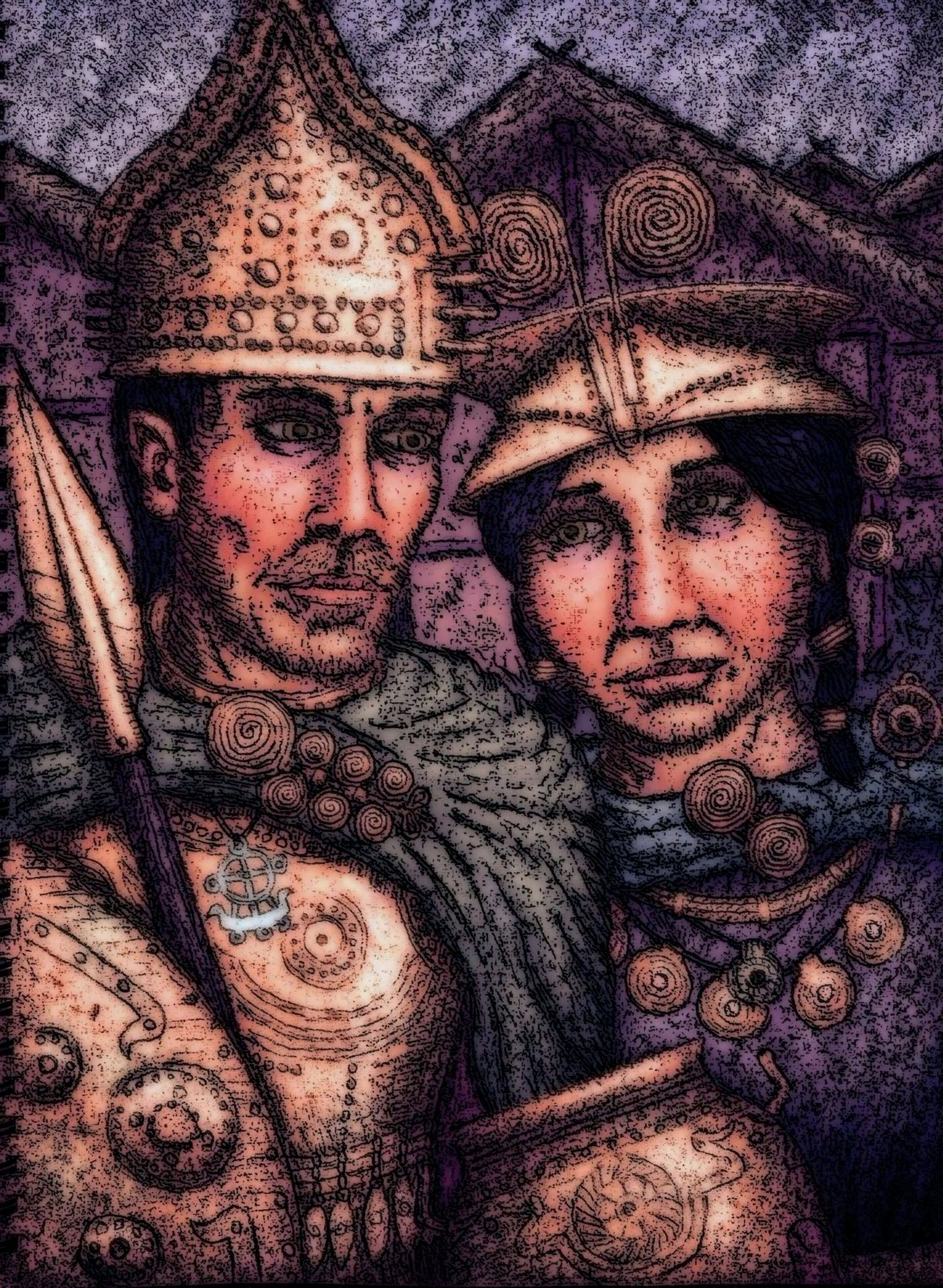 Urnfield culture woman and man / proto Villanovan